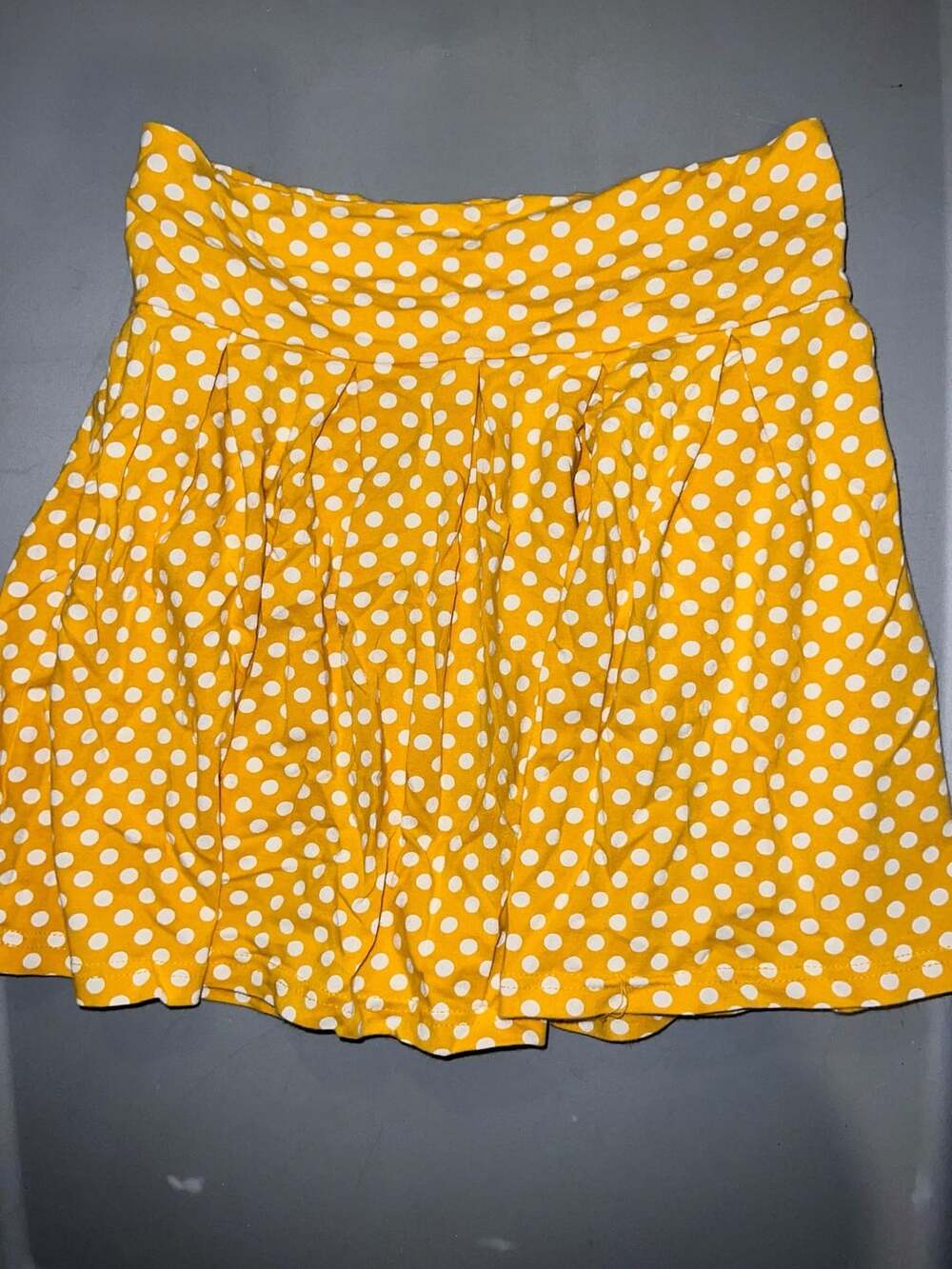 Arizona Polka Dot Skirt Yellow White